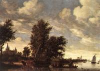 Ruysdael, Salomon van - The Ferry Boat